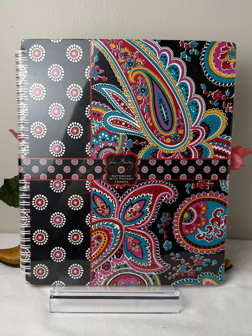 NWT Vera Bradley Parisian Paisley 3-Subject Large Notebook Retired